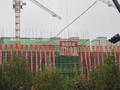 鎮原縣茗萃苑住宅小區(qū)項目主體封頂